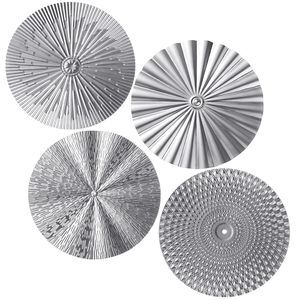 4 Pcs 12 Inch Metal Wall Art Decor Sunburst Hanging Metal Artwork Decor Wall🐥